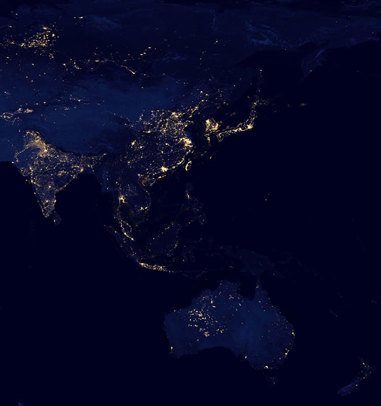 satellite photo of north korea at night. Night Satellite Photos | Earth