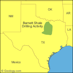 Barnett Shale Map