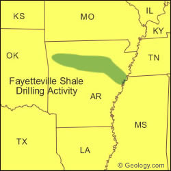 Fayetteville Shale Map