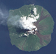 Manam volcano satellite image