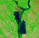 satellite image of Mississippi River flooding