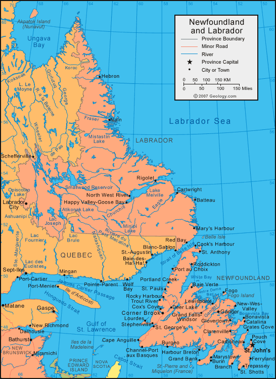 Labrador City Map