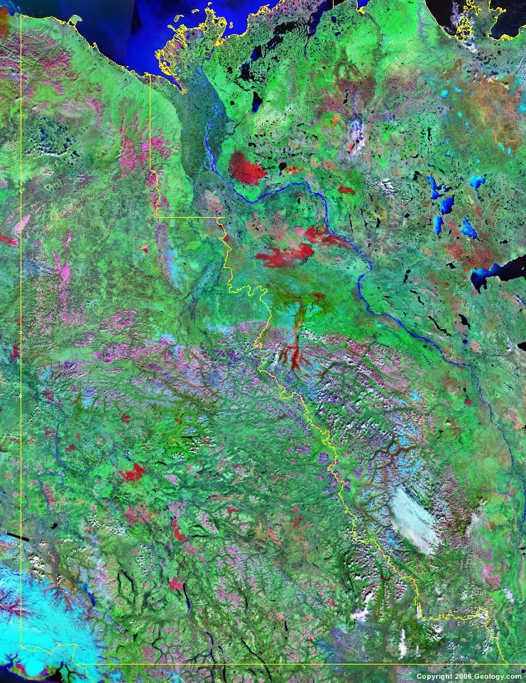 Yukon Territory satellite