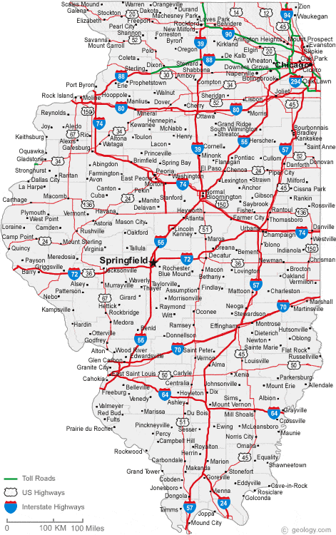 map of illinois and missouri