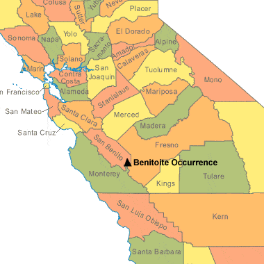 map of San Benito County