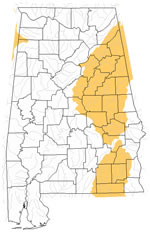 Alabama drought map
