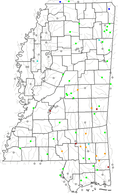 mississippi river map. Mississippi river levels map