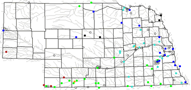 Nebraska river levels map