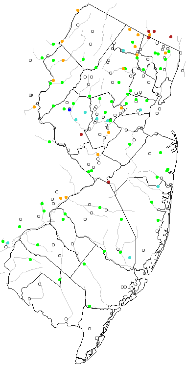 New Jersey river levels map