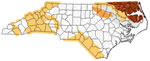 North Carolina drought map