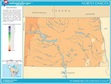 North Dakota  on Current North Dakota Drought Map Here North Dakota Precipitation Map