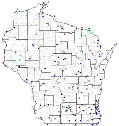 Wisconsin river levels map