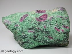 corundum ruby in zoisite