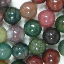 quartz beads jasper