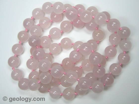 rose quartz beads