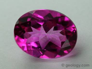 pink treated topaz faceted