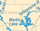 Alabama rivers and lakes map