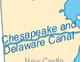 Delaware rivers and lakes map