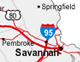 Georgia Roads and Cities Map