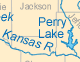 Kansas rivers and lakes map