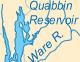 Massachusetts rivers and lakes map