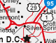 Maryland Roads and Cities Map