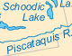 Maine rivers and lakes map