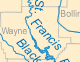 Missouri rivers and lakes map