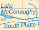Nebraska rivers and lakes map