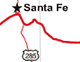 New Mexico Roads and Cities Map
