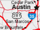 Texas Roads and Cities Map