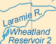 Wyoming Rivers and lakes map