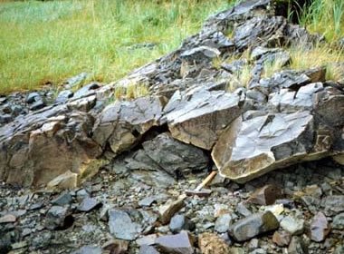 andesite flow rocks geology flows rock igneous definition zarembo numerous pyroxene massive southeastern alaska gray island area they