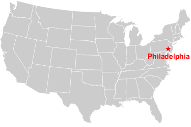 Philadelphia is located in