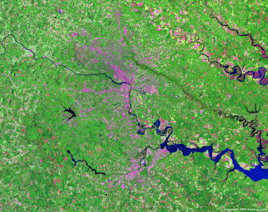 Satellite Images United States Cities Landsat