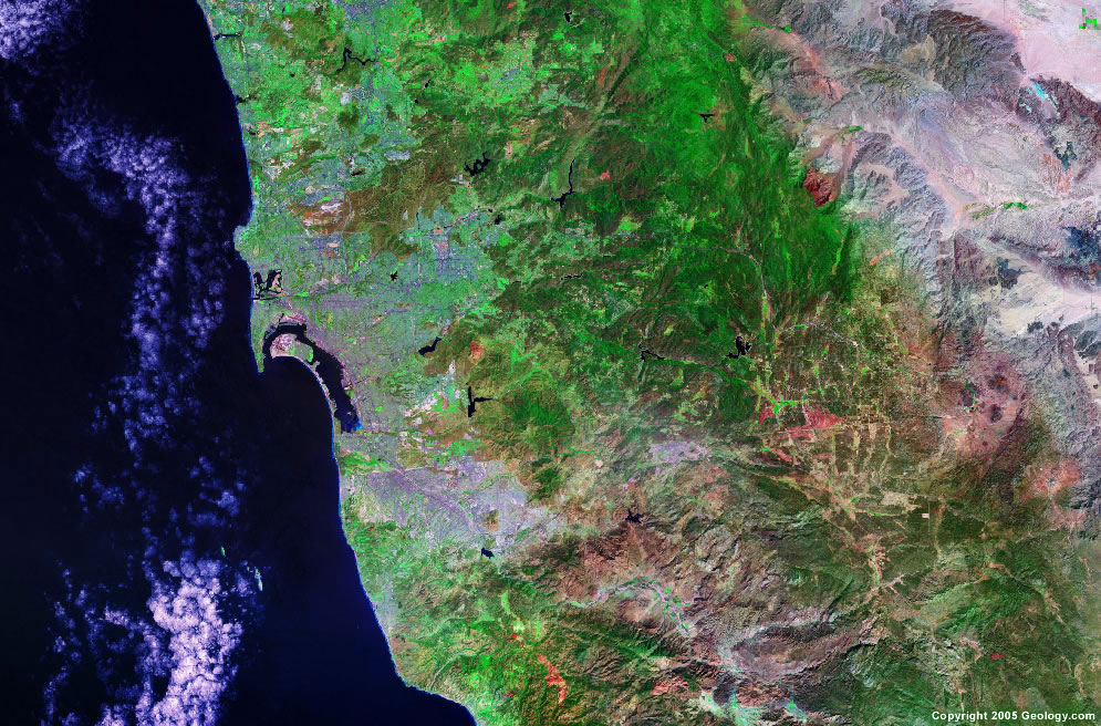 Satellite Map Of San Diego