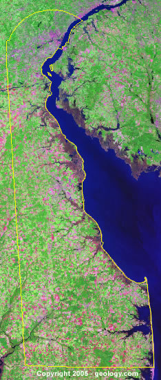 map of Delaware