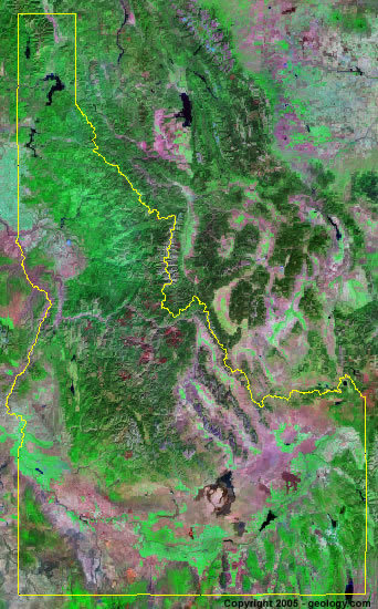 map of Idaho