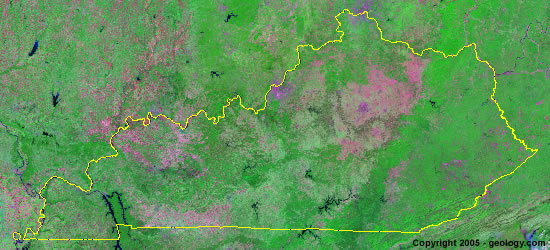 map of Kentucky