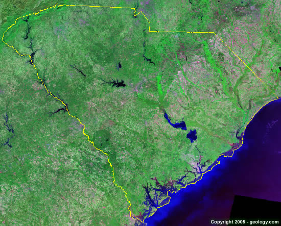 map of South Carolina