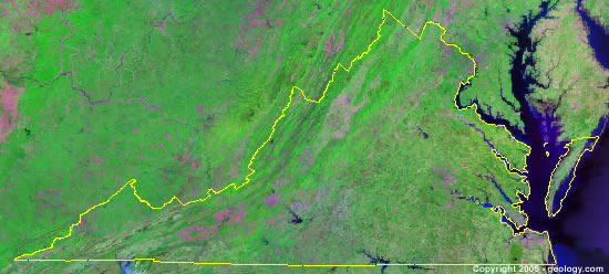 map of Virginia
