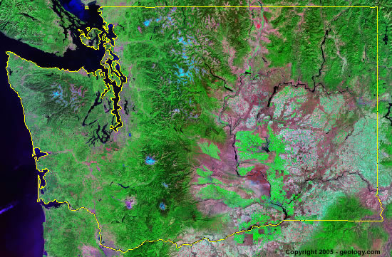 map of Washington