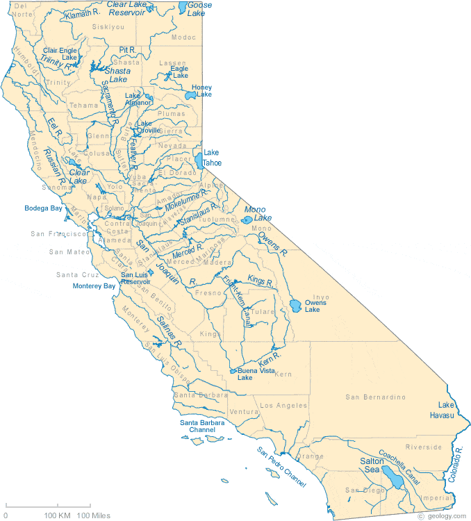 maps california