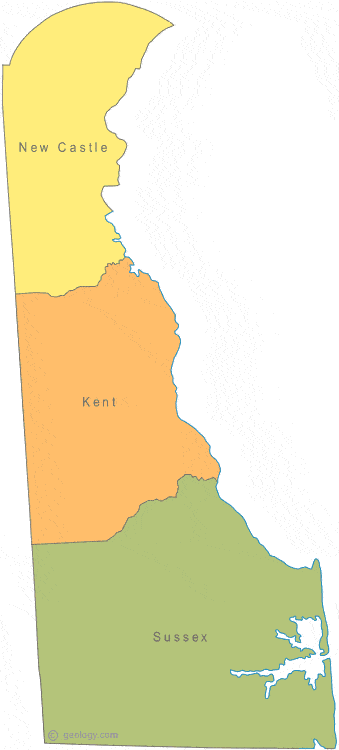 Map Delaware