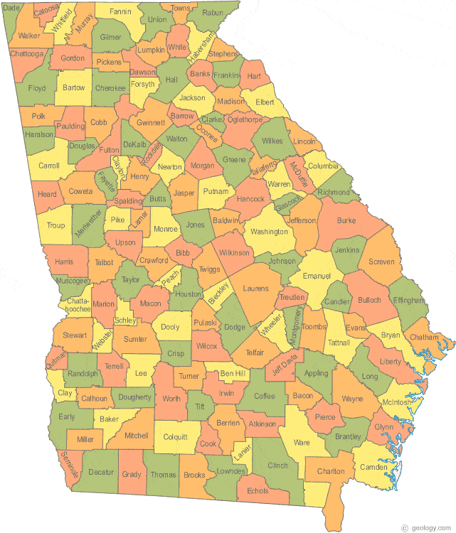 Map Georgia