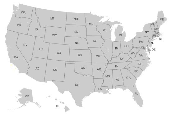 Us Map Political