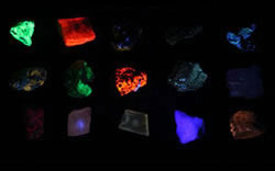 Fluorescent mineral collection