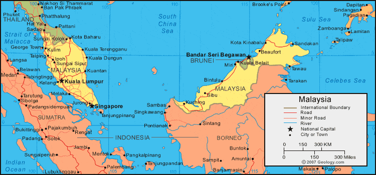 Satellite Map Malaysia