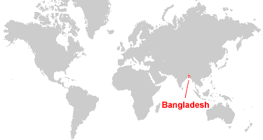 World Map Bangladesh
