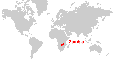 Map Of The World Zambia Where is Zambia?